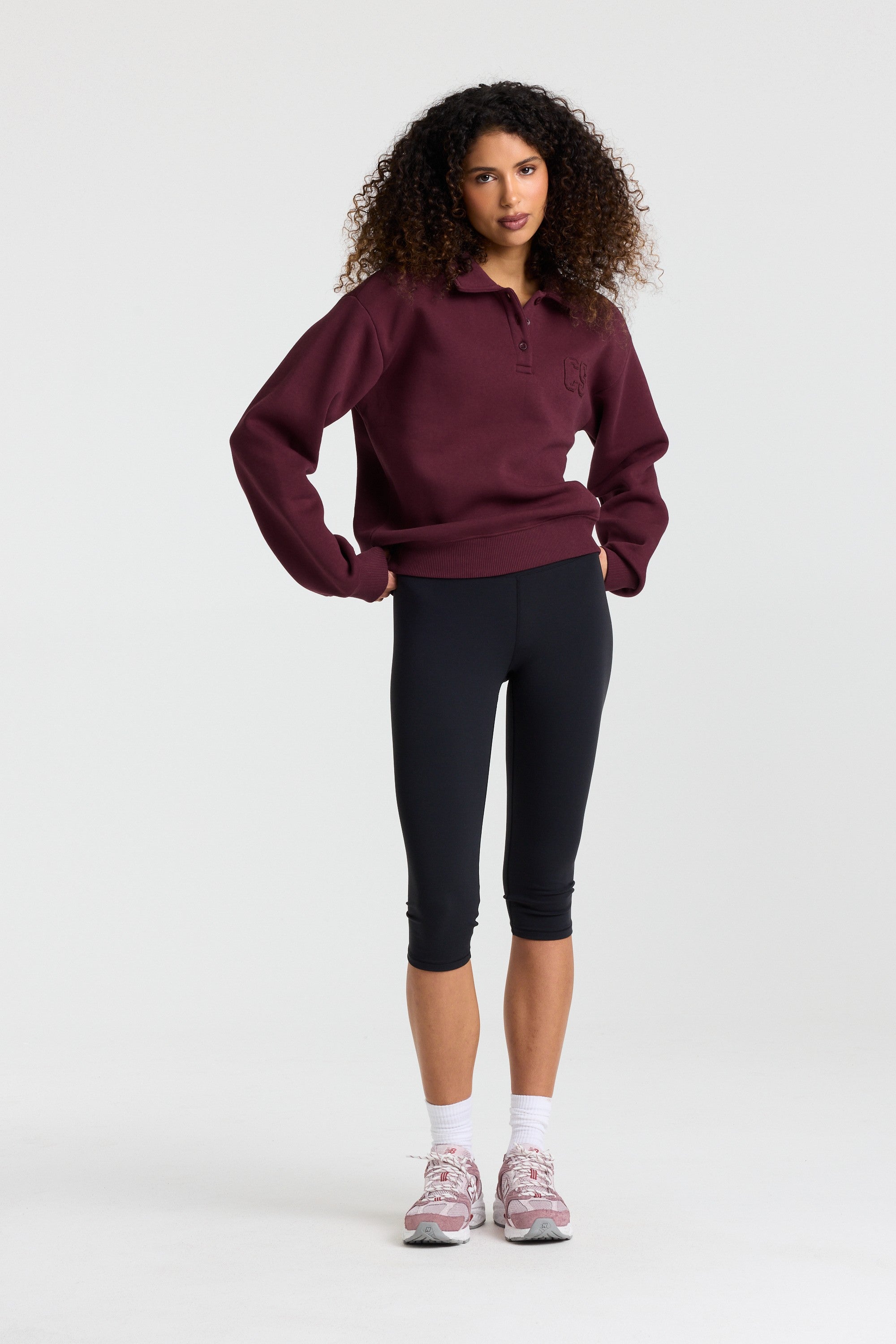 W. Rugby Shirt - Midnight Cherry
